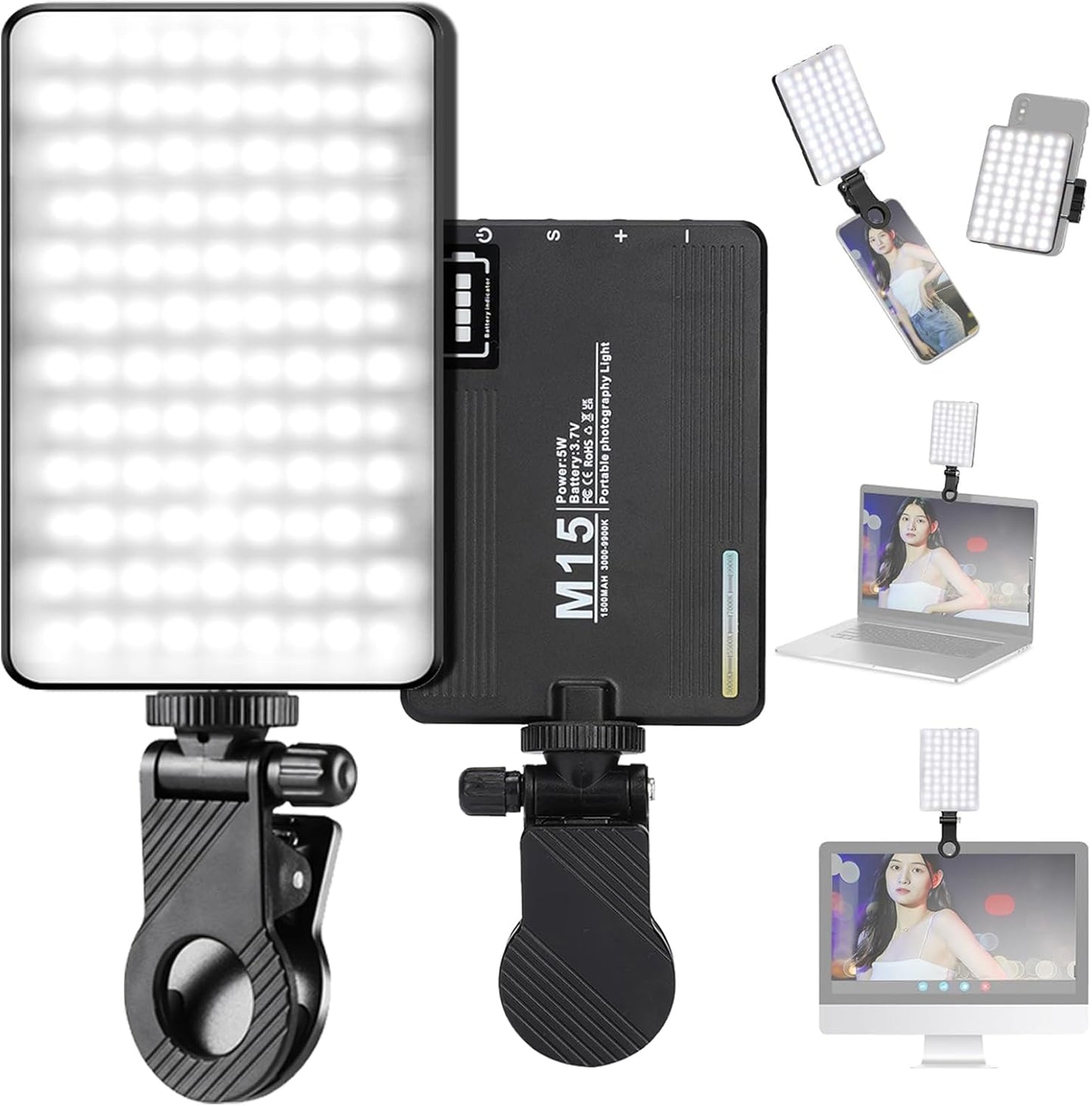 PANEL LUZ LED PARA CELULAR M15 RECARGABLE