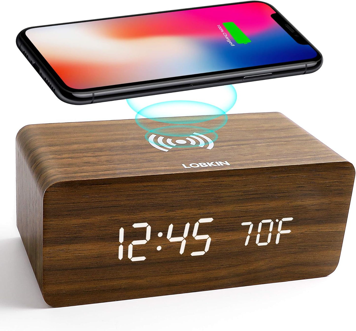 RELOJ DESPERTADOR Y CARGADOR INALAMBRICO