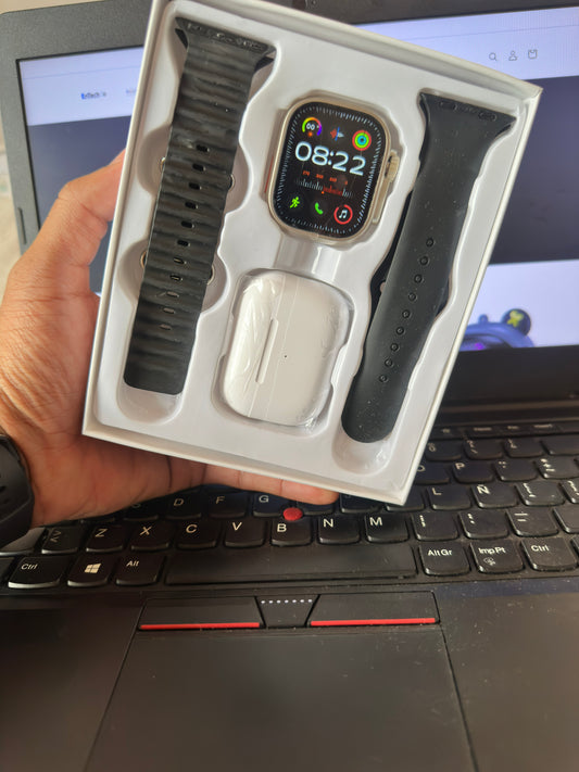 Reloj inteligente  Con Audifonos Q10 Ultra Max