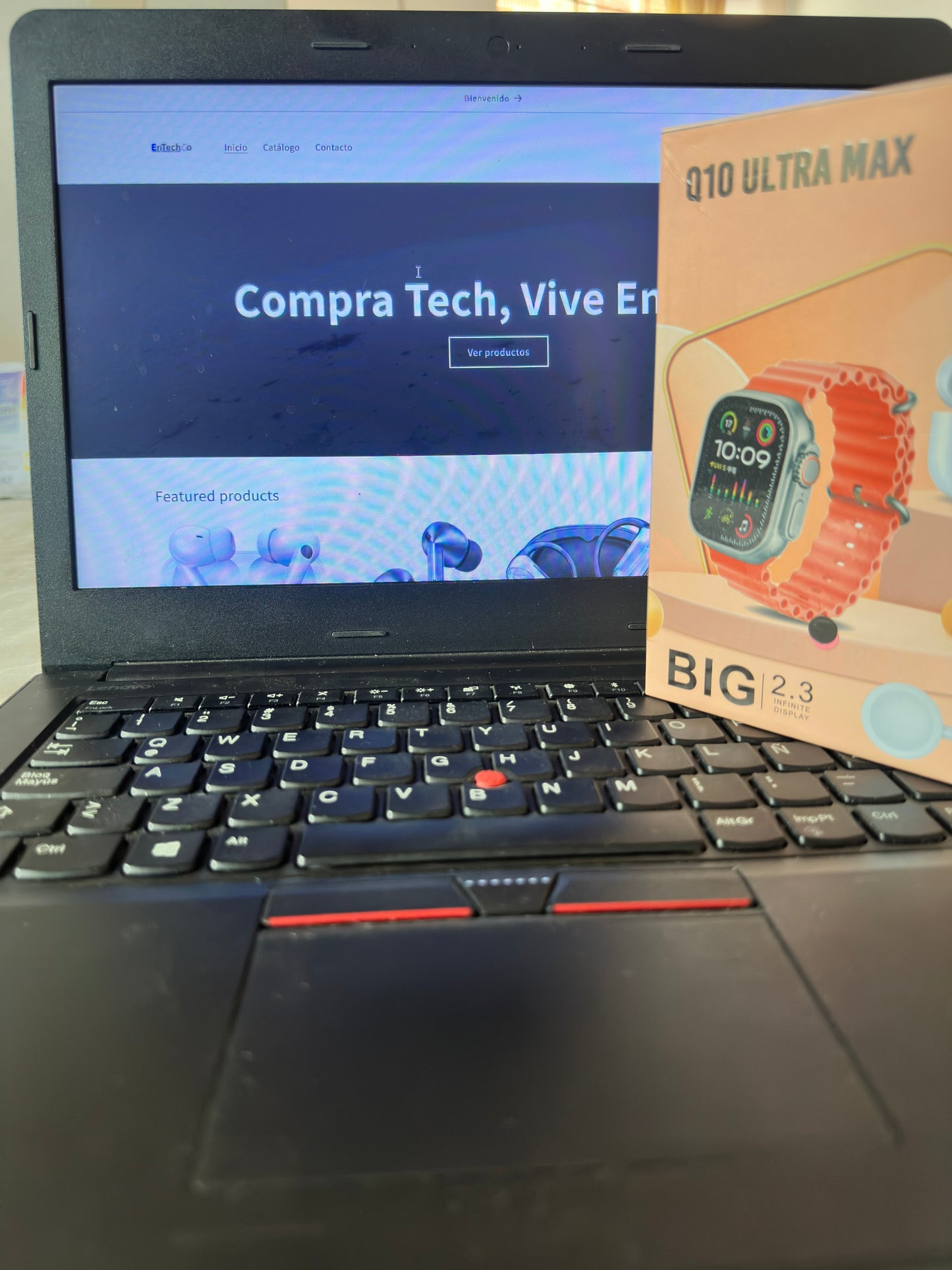 Reloj inteligente  Con Audifonos Q10 Ultra Max